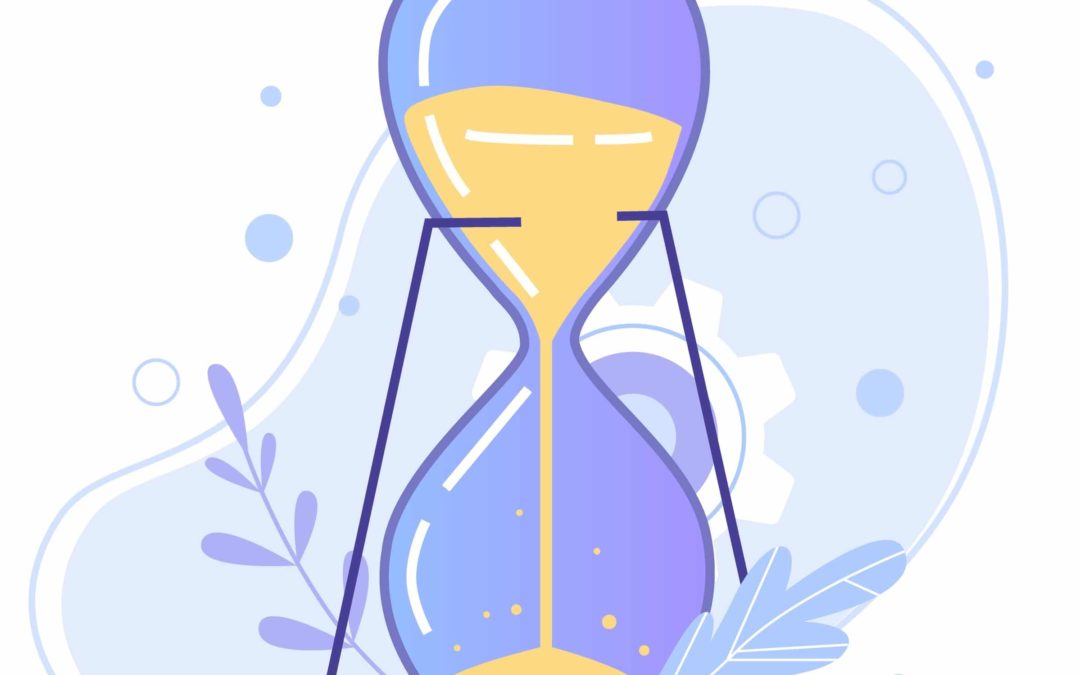 Clock, hourglass and stopwatch