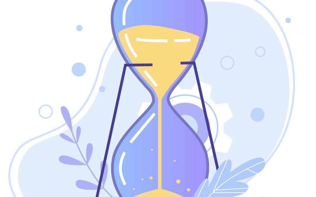 Clock, hourglass and stopwatch