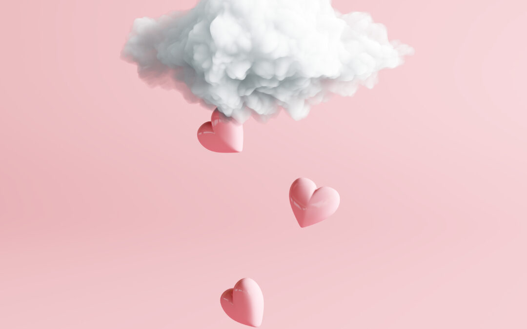 nuage et coeurs