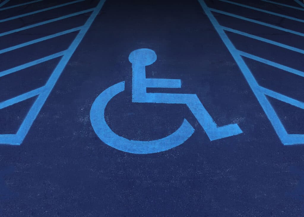 handicap place fauteuil roulant 