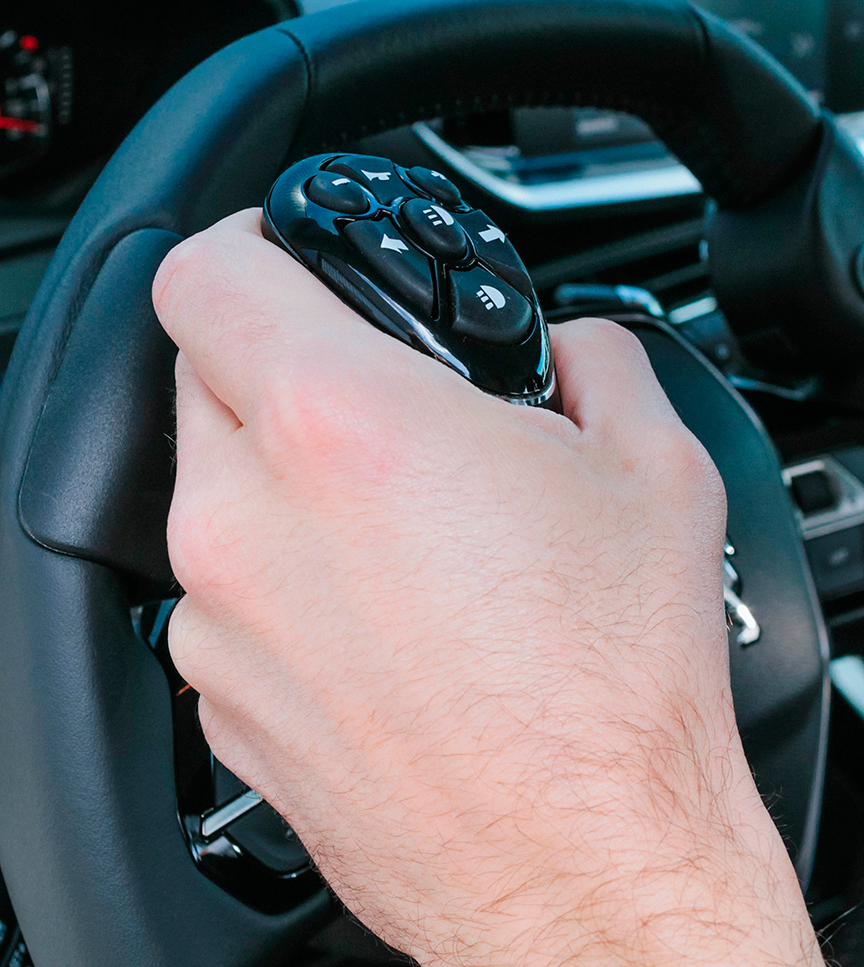 Boule + télécommande sur volant - Prix