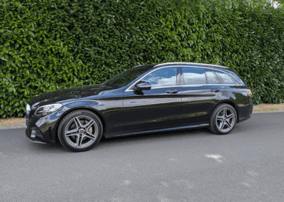 Aménagement combiné accélérateur frein au volant sur Mercedes Classe C