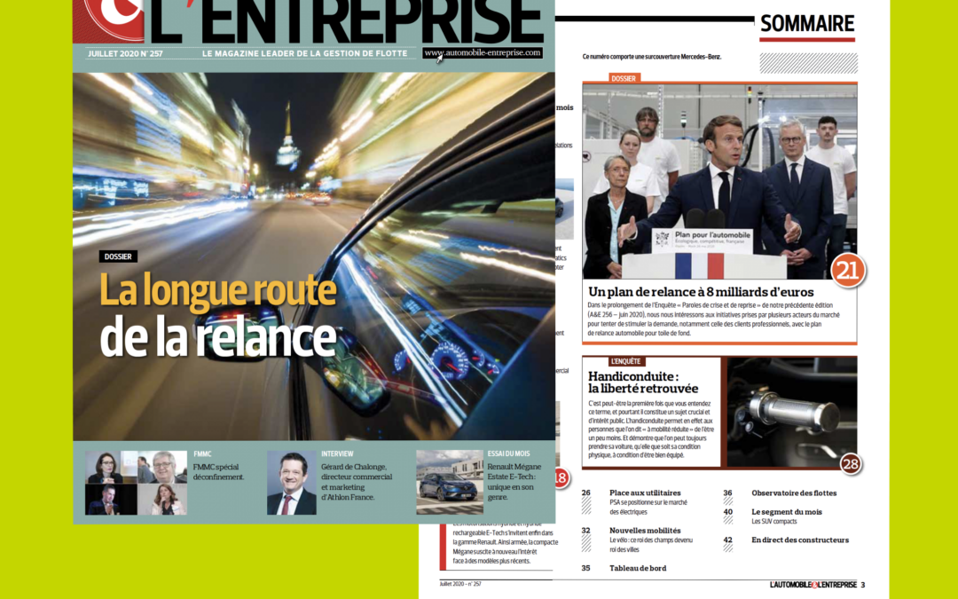 Enquête Handiconduite magazine L'automobile & L'entreprise