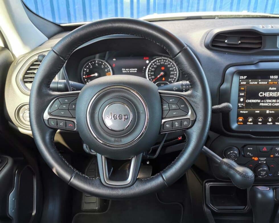 Accélérateur et frein au volant sur Jeep Renegade - Sojadis