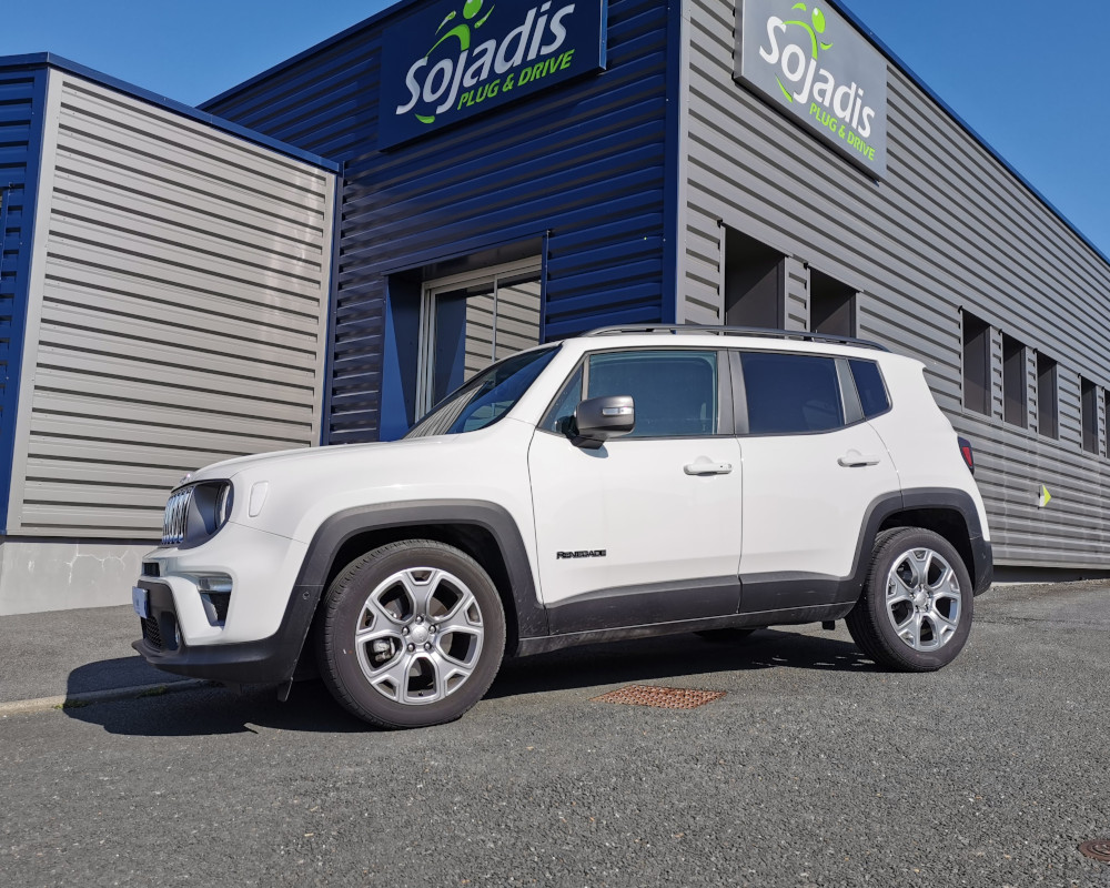 jeep renegade accelerateur et frein au volant conduite handicapee