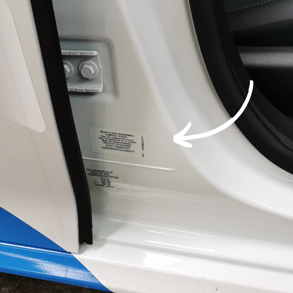 plaque transformation reversible auto ecole